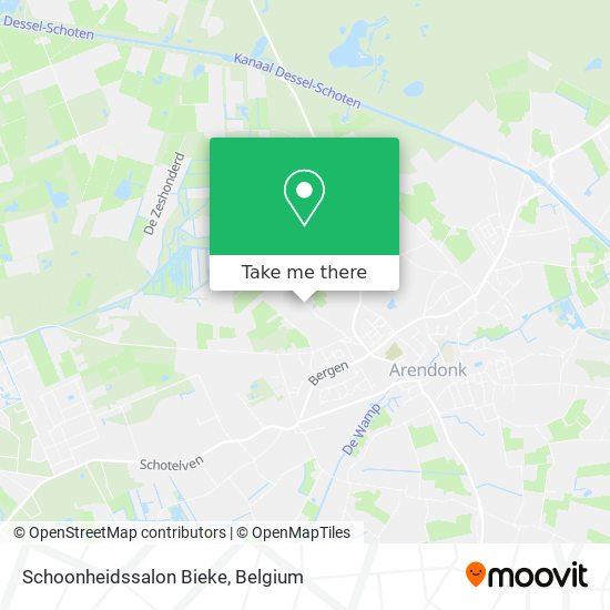 Schoonheidssalon Bieke plan