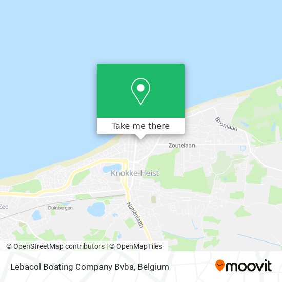 Lebacol Boating Company Bvba map