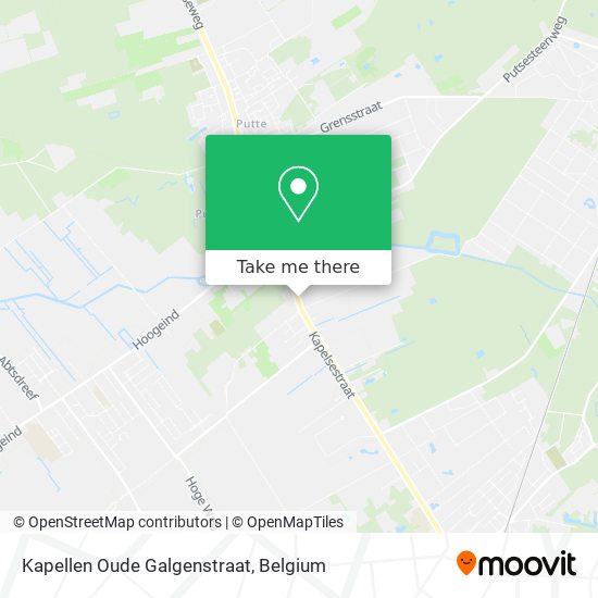 Kapellen Oude Galgenstraat map