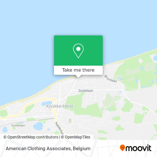 American Clothing Associates map