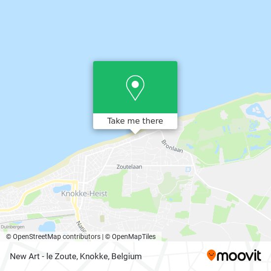 New Art - le Zoute, Knokke map