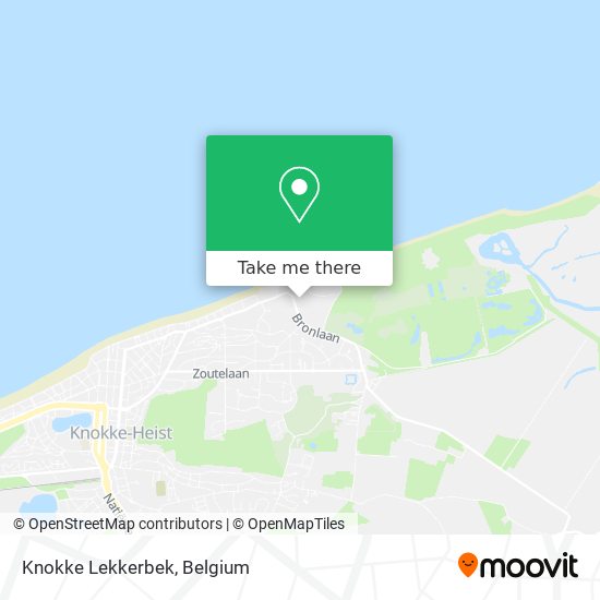 Knokke Lekkerbek map