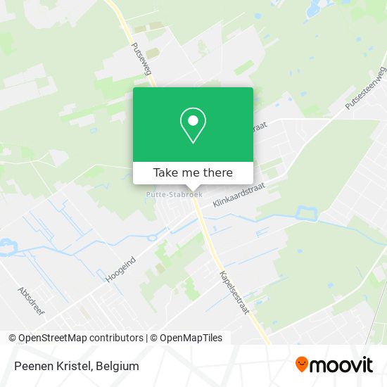 Peenen Kristel map