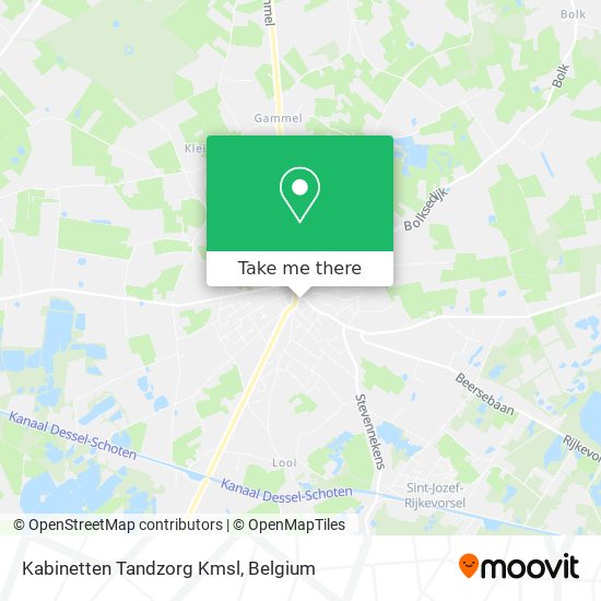 Kabinetten Tandzorg Kmsl map