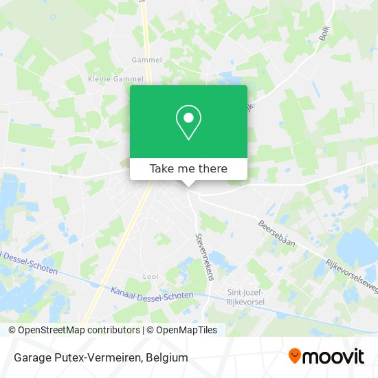 Garage Putex-Vermeiren map