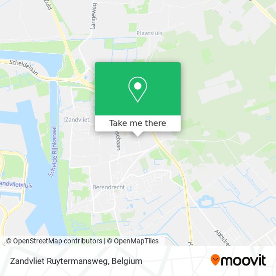 Zandvliet Ruytermansweg map
