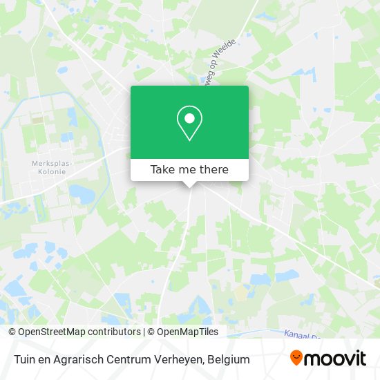 Tuin en Agrarisch Centrum Verheyen map