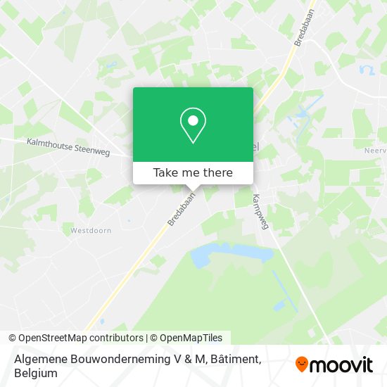 Algemene Bouwonderneming V & M, Bâtiment map