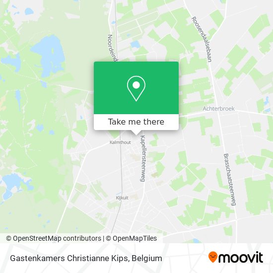 Gastenkamers Christianne Kips map