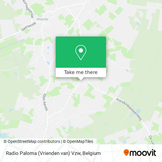 Radio Paloma (Vrienden van) Vzw plan