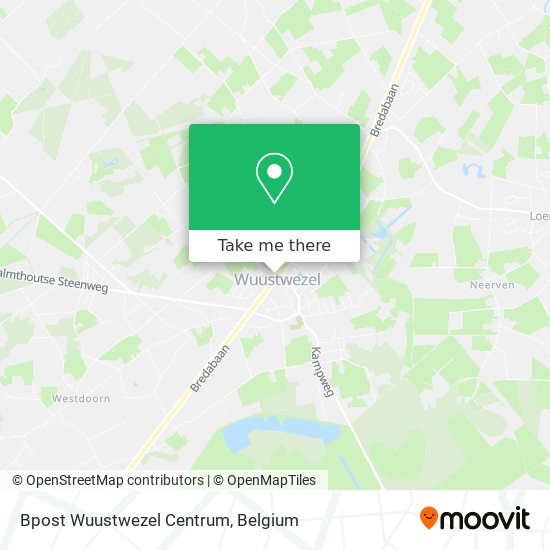 Bpost Wuustwezel Centrum map