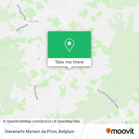 Dierenarts Myriam de Prins map