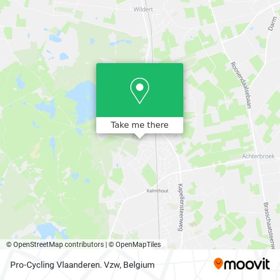 Pro-Cycling Vlaanderen. Vzw map