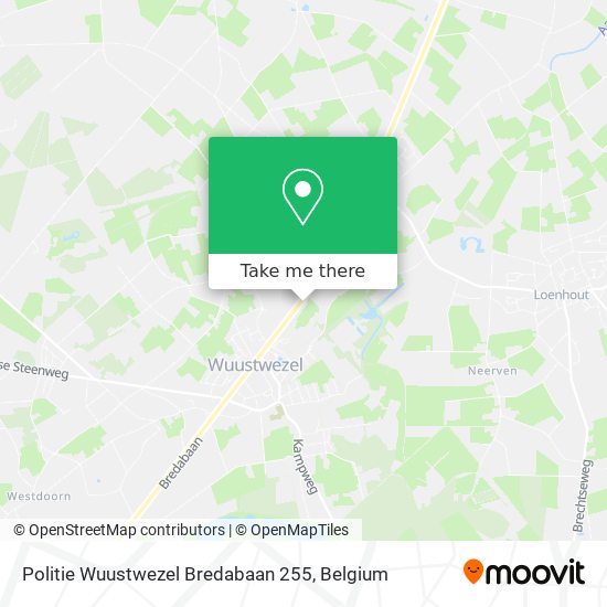 Politie Wuustwezel Bredabaan 255 map