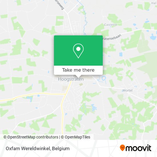 Oxfam Wereldwinkel map