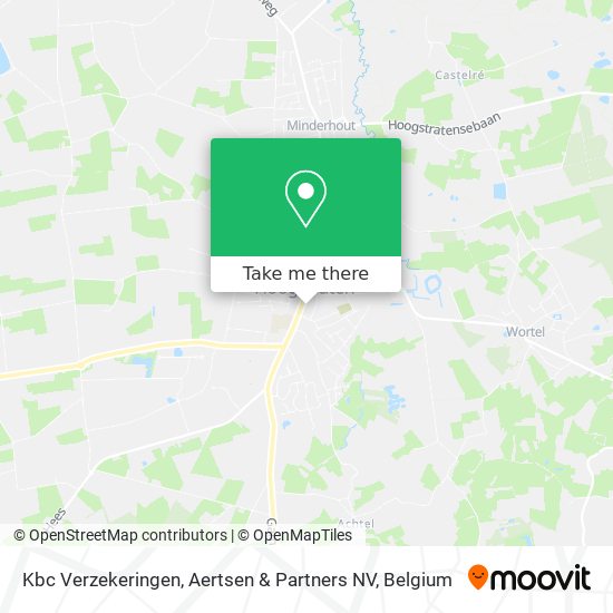Kbc Verzekeringen, Aertsen & Partners NV map