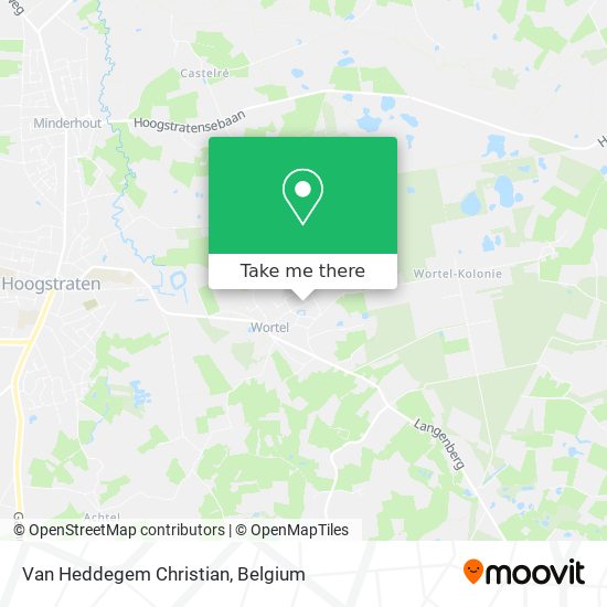 Van Heddegem Christian map