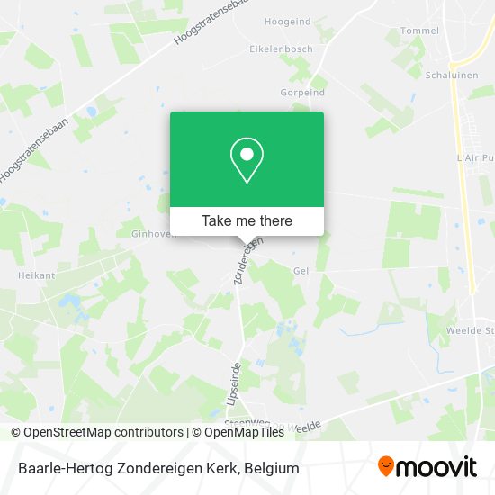 Baarle-Hertog Zondereigen Kerk plan