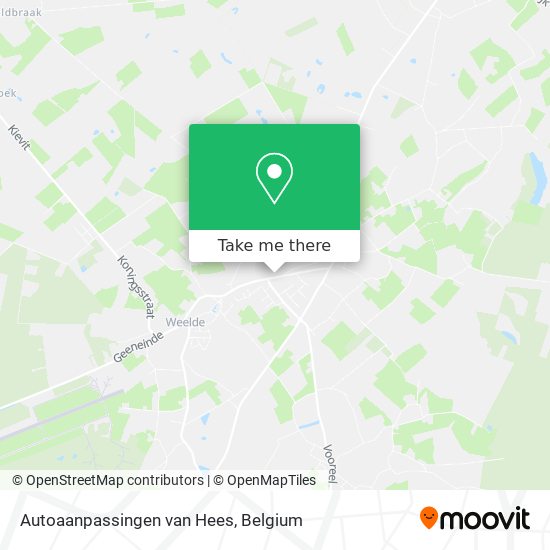 Autoaanpassingen van Hees plan