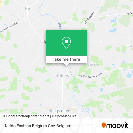 Kiddo Fashion Belgium Gcv map