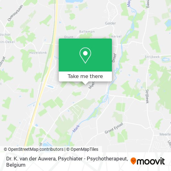 Dr. K. van der Auwera, Psychiater - Psychotherapeut map