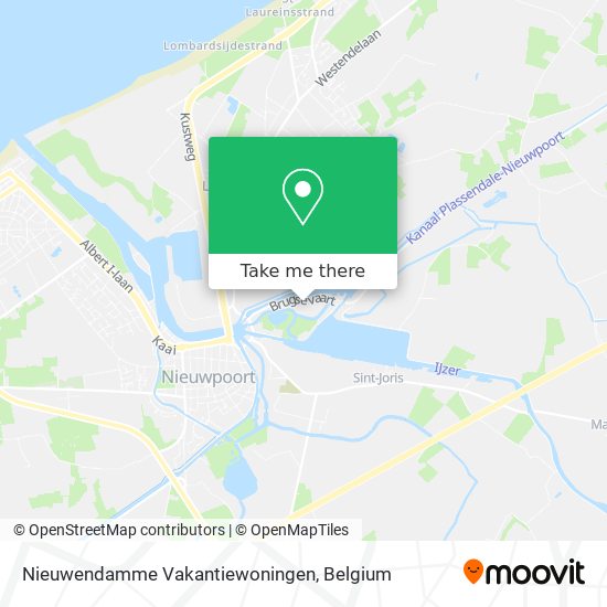 Nieuwendamme Vakantiewoningen map