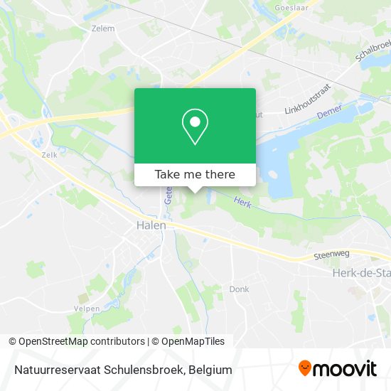 Natuurreservaat Schulensbroek map