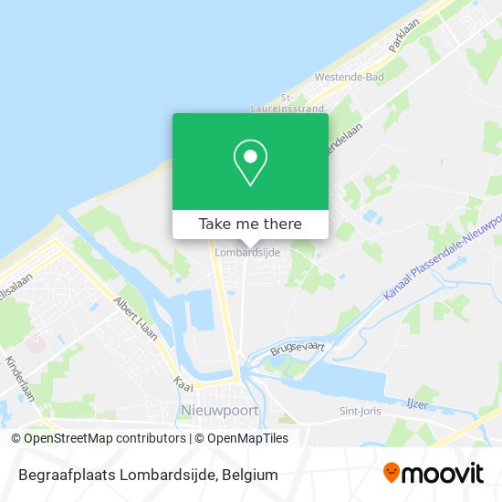 Begraafplaats Lombardsijde map