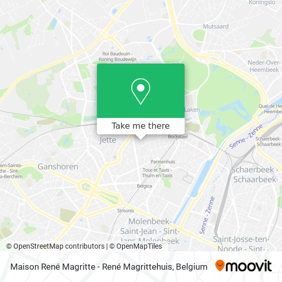Maison René Magritte - René Magrittehuis map