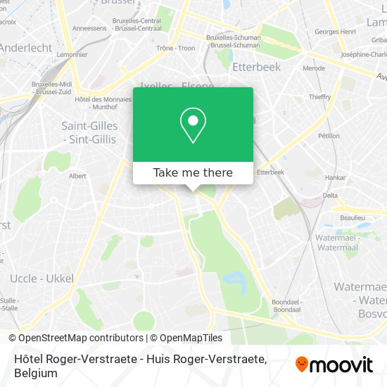 Hôtel Roger-Verstraete - Huis Roger-Verstraete map
