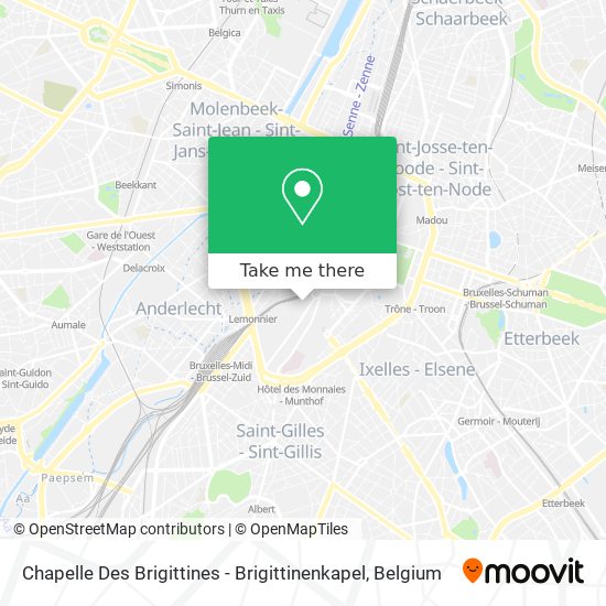 Chapelle Des Brigittines - Brigittinenkapel map