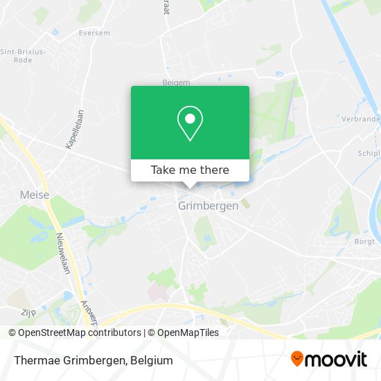 Thermae Grimbergen map