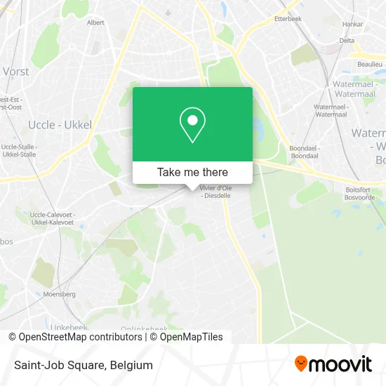 Saint-Job Square map