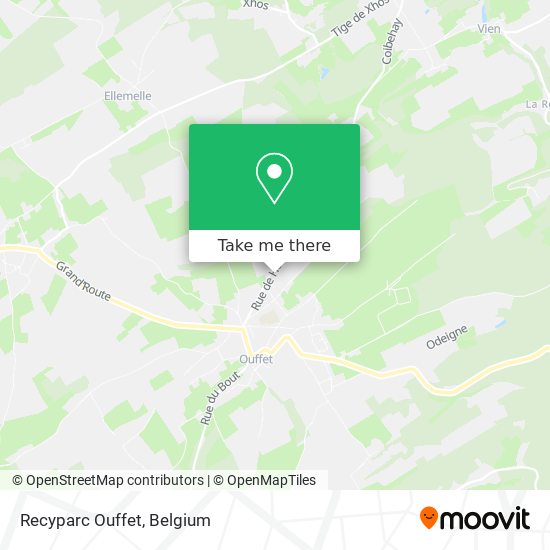 Recyparc Ouffet map