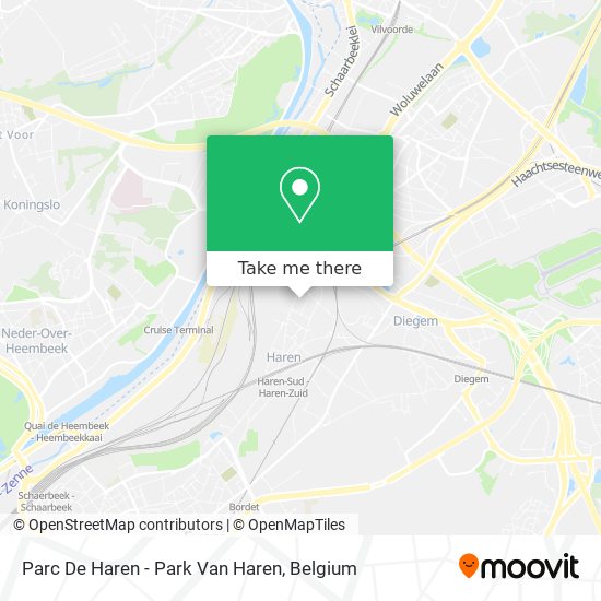 Parc De Haren - Park Van Haren map