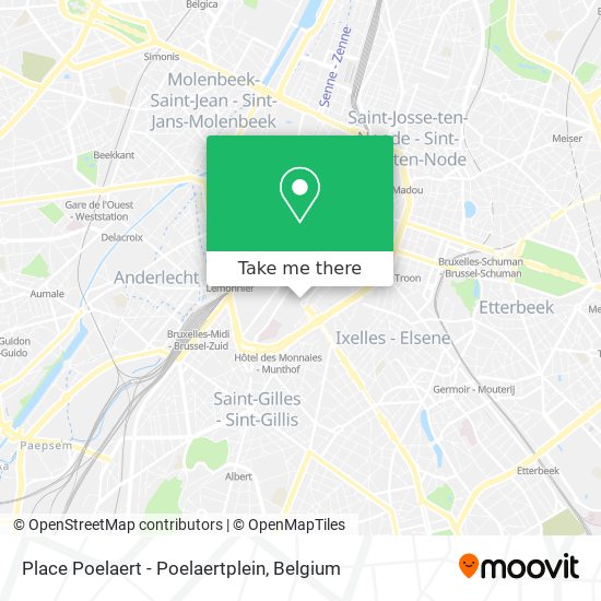 Place Poelaert - Poelaertplein map