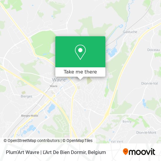 Plum'Art Wavre | L'Art De Bien Dormir map