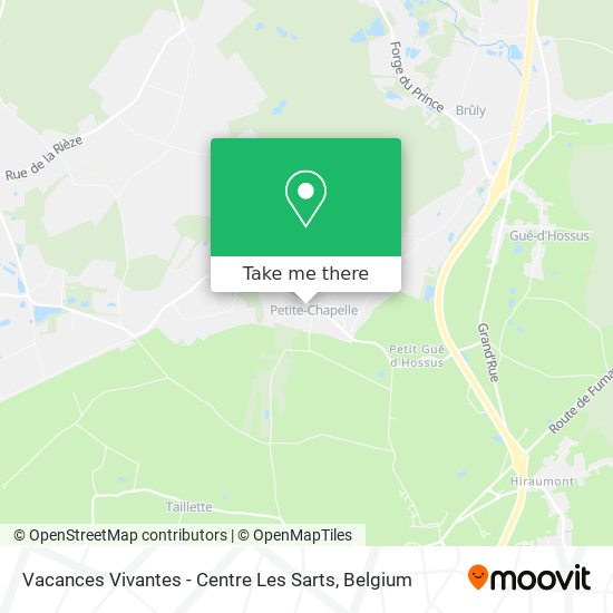 Vacances Vivantes - Centre Les Sarts map