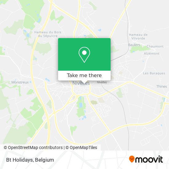 Bt Holidays map