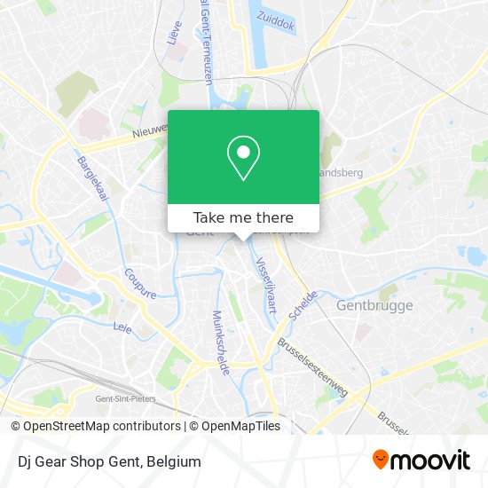 Dj Gear Shop Gent map