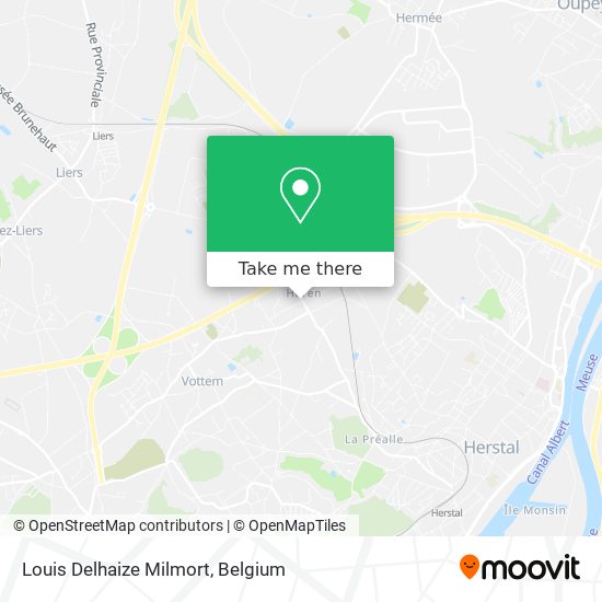 Louis Delhaize Milmort map