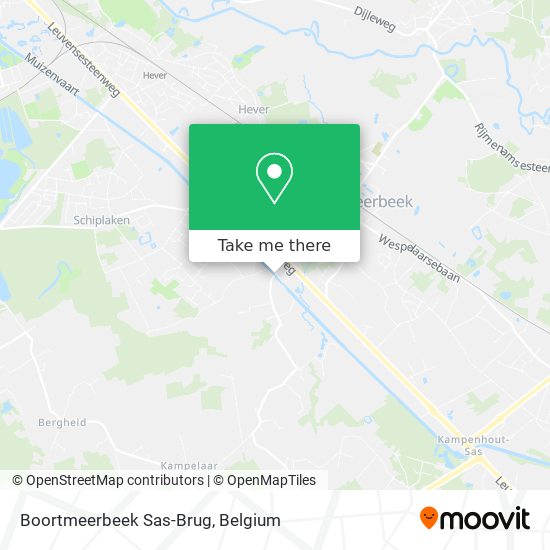 Boortmeerbeek Sas-Brug plan