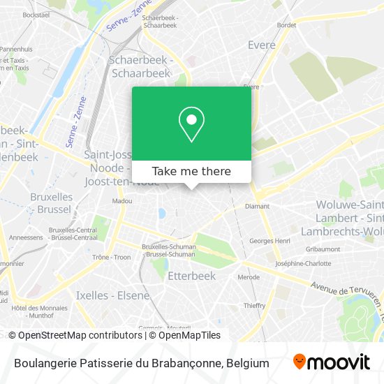 Boulangerie Patisserie du Brabançonne plan