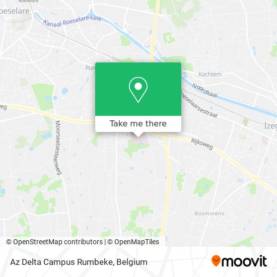 Az Delta Campus Rumbeke map