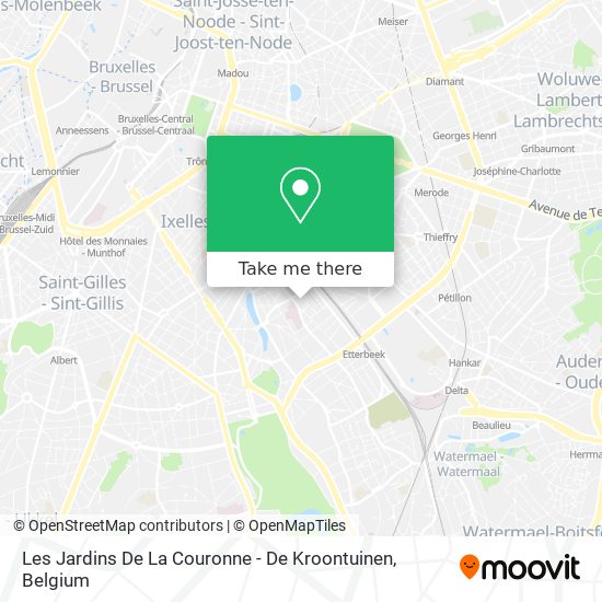 Les Jardins De La Couronne - De Kroontuinen plan