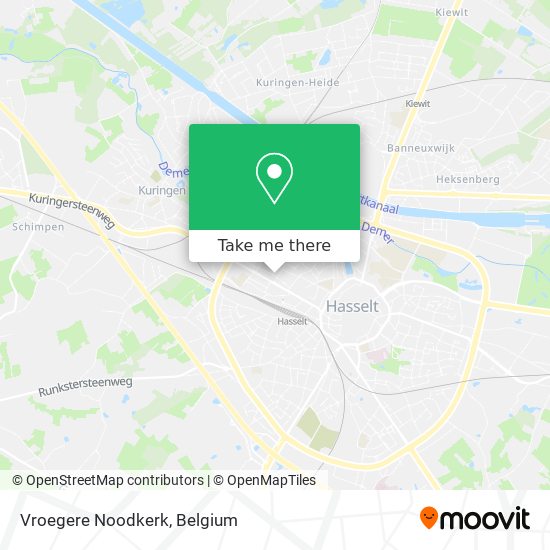 Vroegere Noodkerk plan