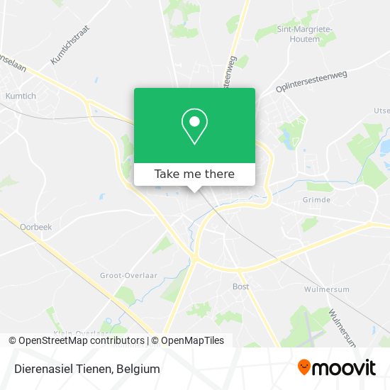 Dierenasiel Tienen map