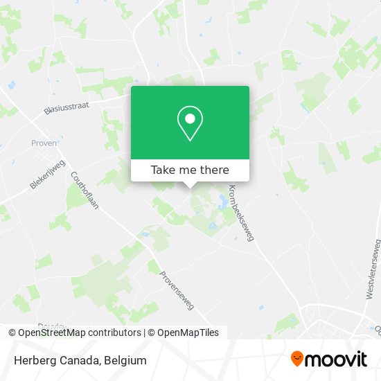 Herberg Canada map