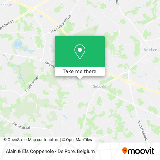 Alain & Els Coppenole - De Rore map