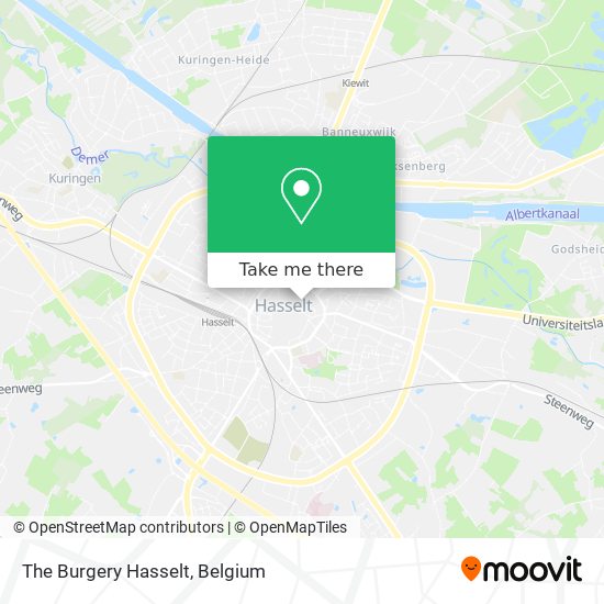 The Burgery Hasselt map